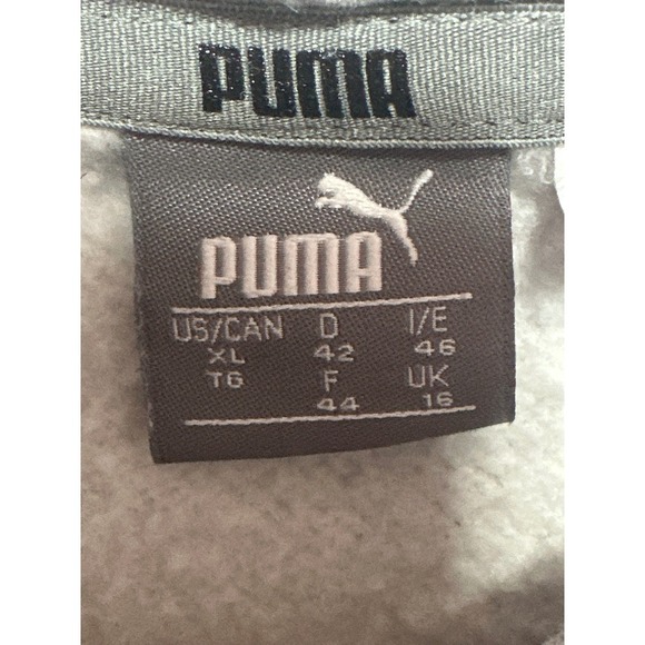 Puma Gray Pullover Hoodie Women's XL Big Logo Activewear Casual Comfy - Picture 6 of 6